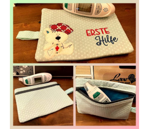 Stickdatei - Aua Bär Doodle